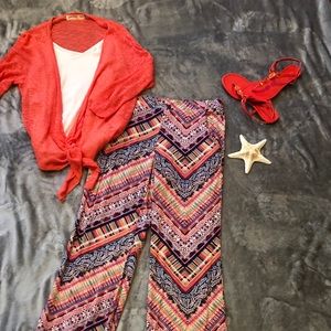 Printed and colorful palazzo pants